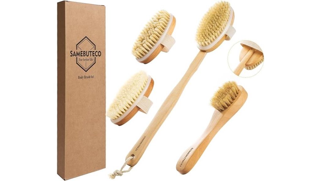 long handled 4 in 1 body brush