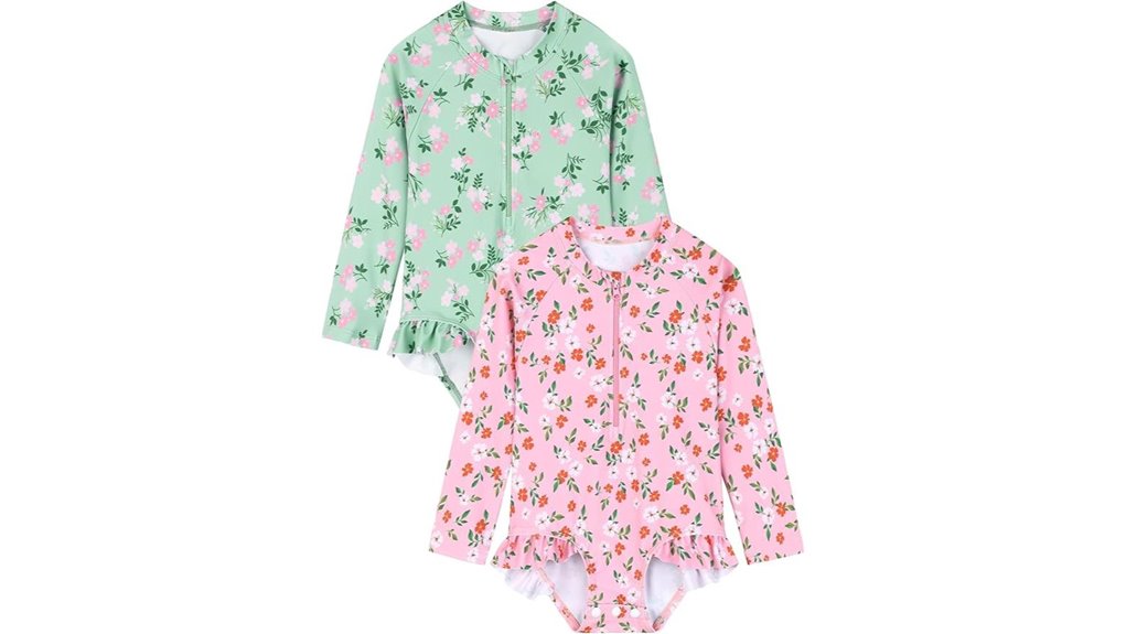 long sleeve baby girl swimsuit