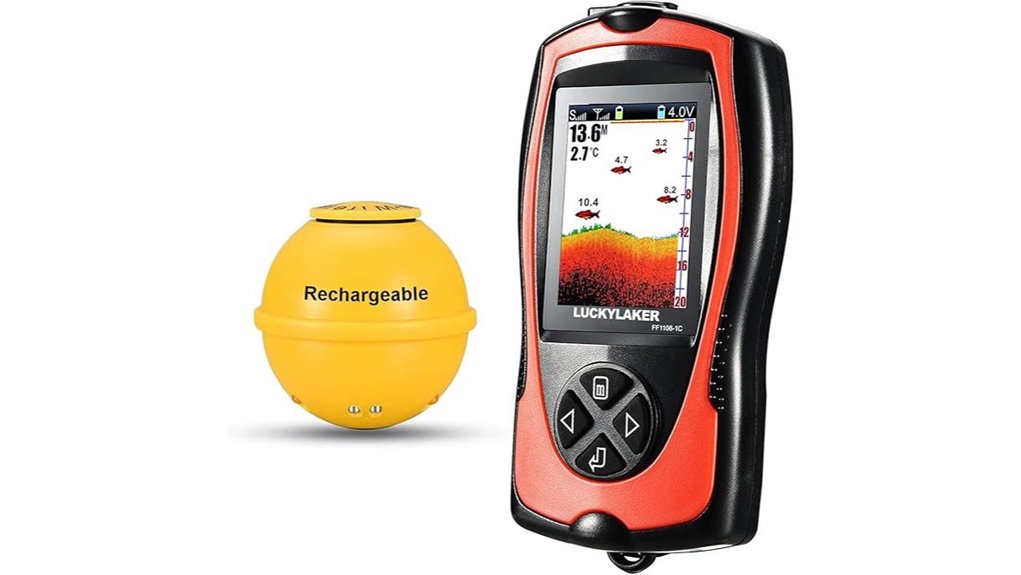 luckylaker handheld fish finder