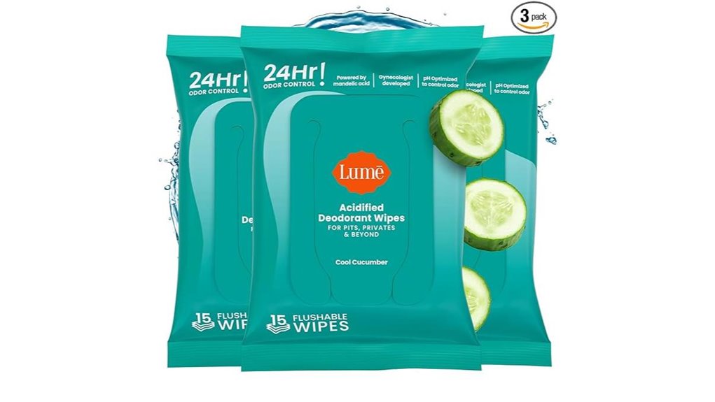 lume acidified deodorant wipes