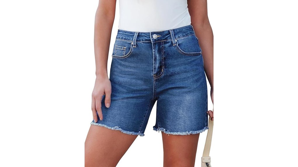 luvamia high waisted denim shorts