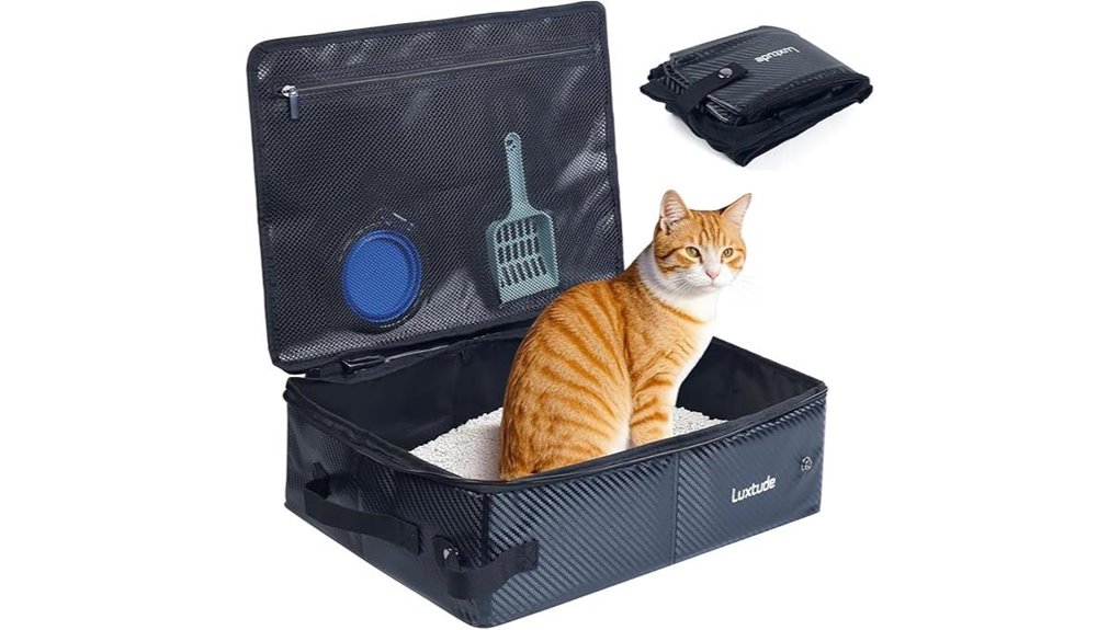 luxtude portable leakproof litterbox