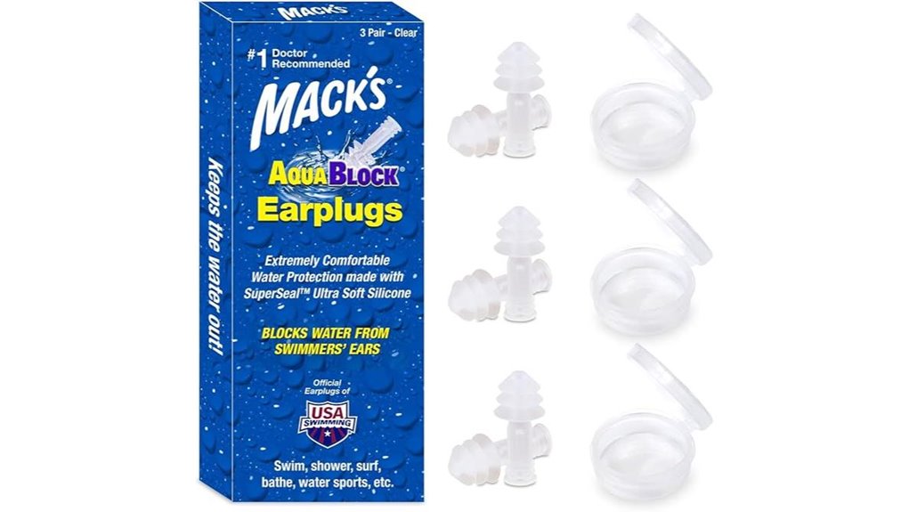 mack s waterproof aquablock earplugs