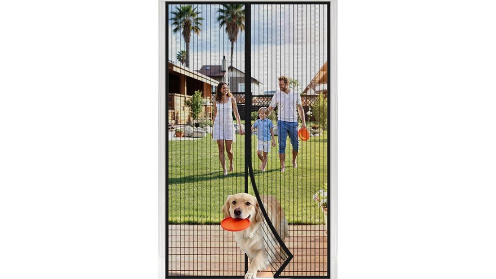 magnetic bug free patio screen