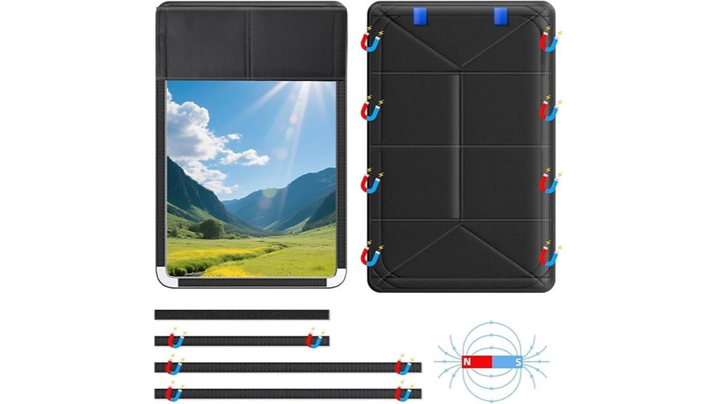 magnetic foldable blackout shade