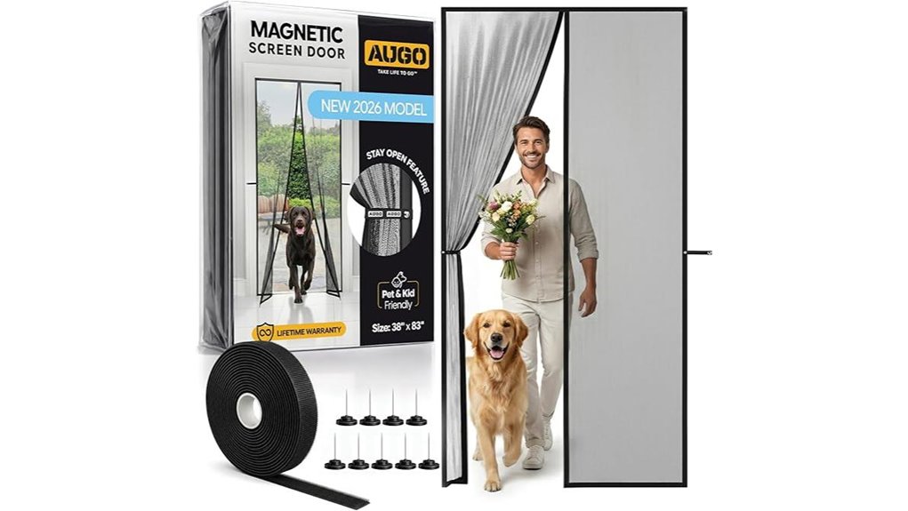 magnetic self sealing kid pet door