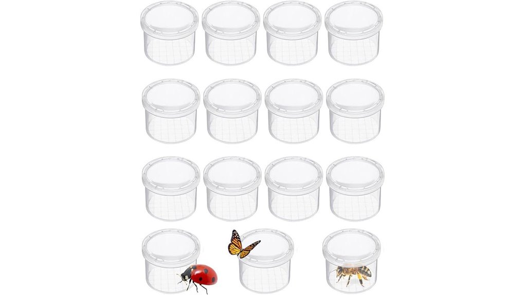 magnifying 12 pack bug jars