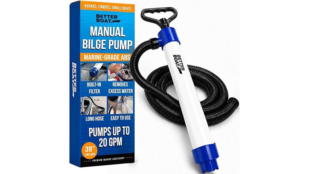 manual bilge pump 39 inch 20gpm