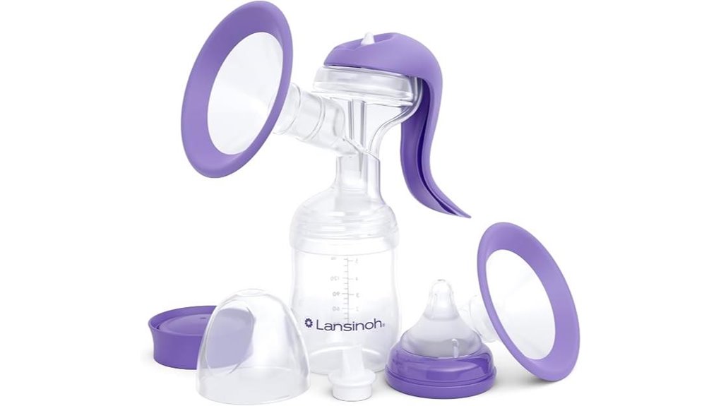 manual lansinoh pump bottle