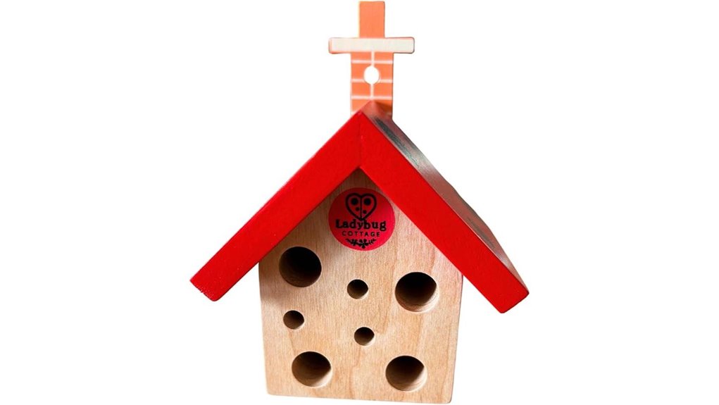 marble wood ladybug cottage