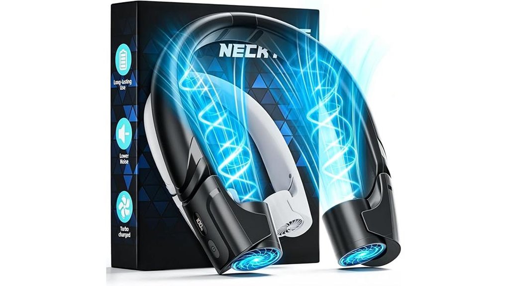 mavax 8000mah neck fan