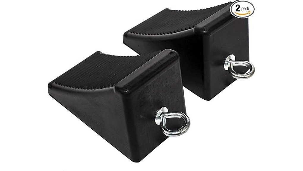 maxxhaul heavy duty rubber wheel chocks