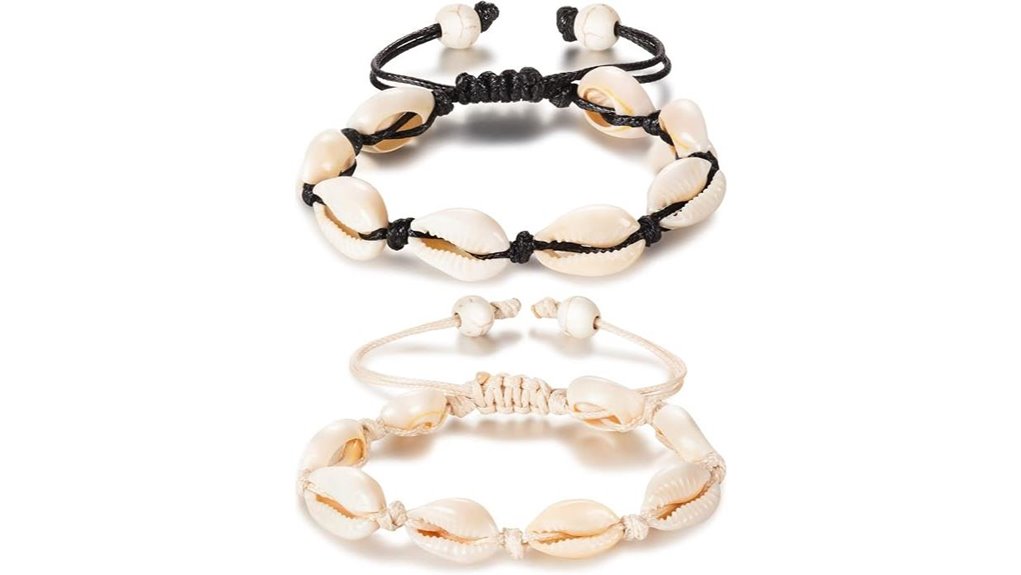 meekoo natural shell anklet
