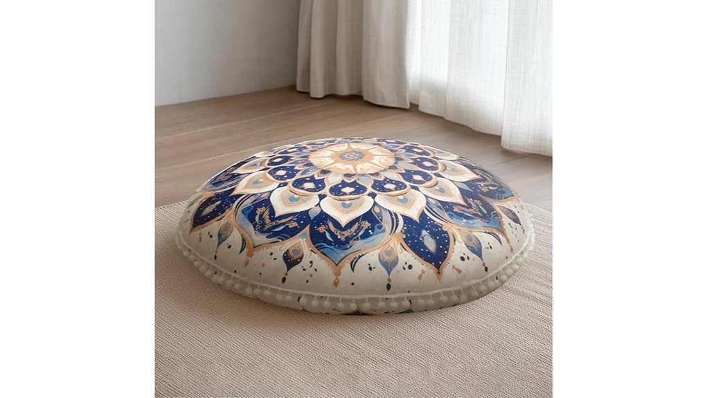 memory foam bohemian mandala cushion