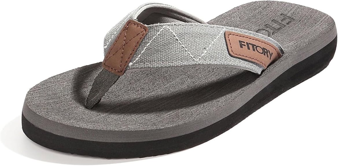 men s comfortable beach flip flops