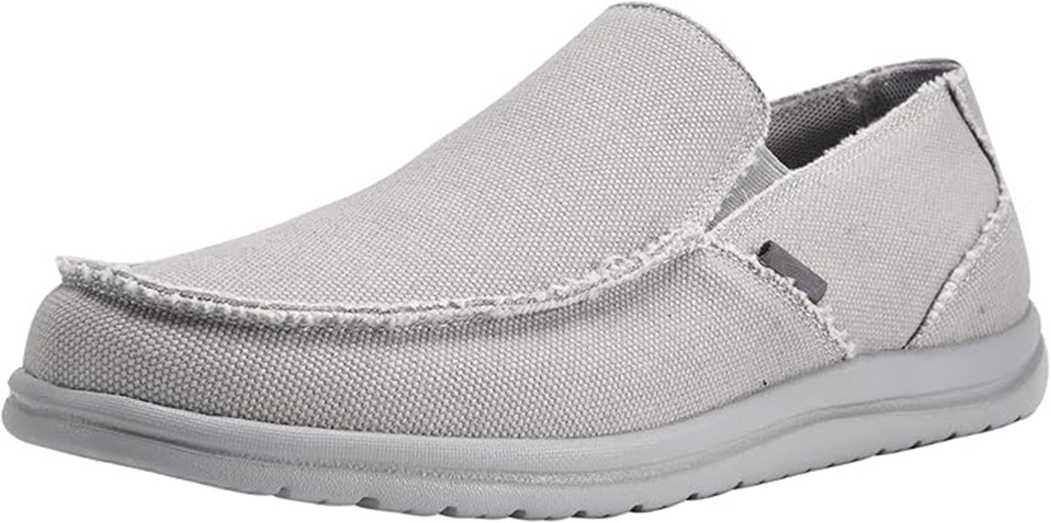men s lightweight canvas loafers