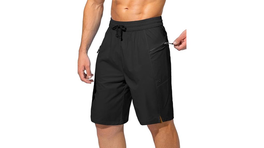 men s quick dry zippered trunks