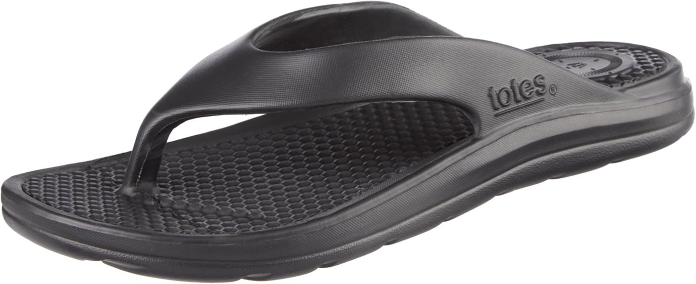 men s waterproof cushioned flip flops