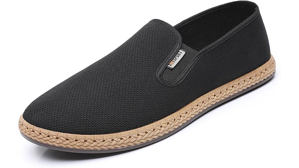 mens canvas slip on loafers