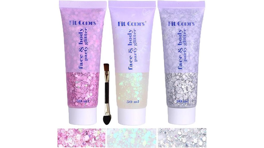 mermaid glitter sequin gel