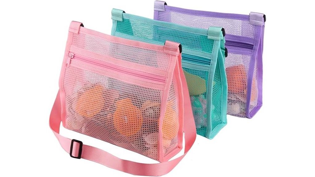 mesh beach shell trio