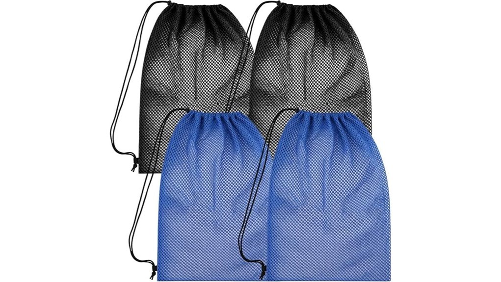 mesh snorkel bags black blue
