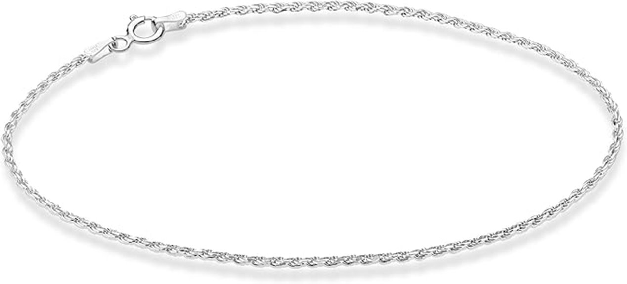miabella silver rope 1 5mm