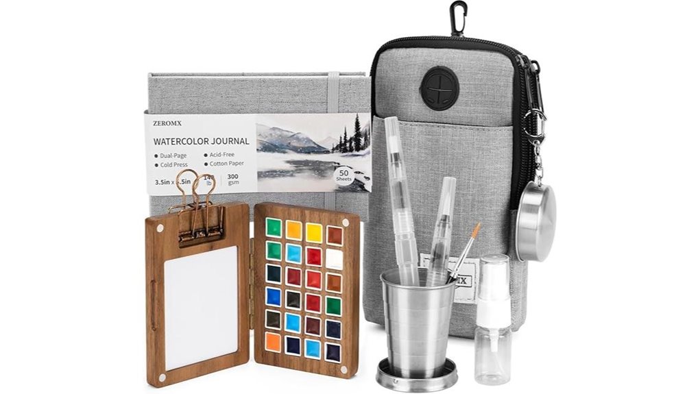 mini 24 color watercolor set