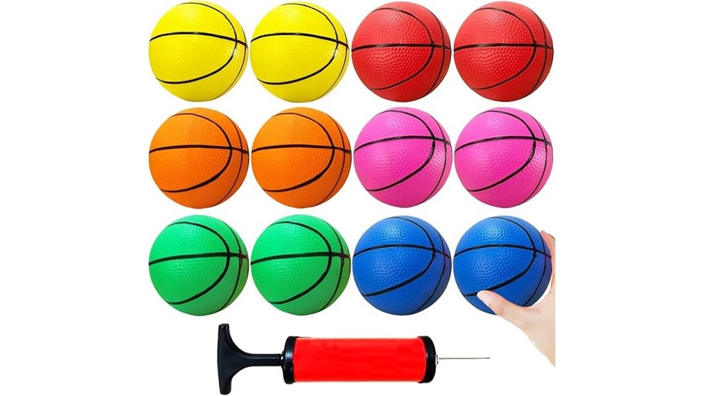 mini basketballs with pump