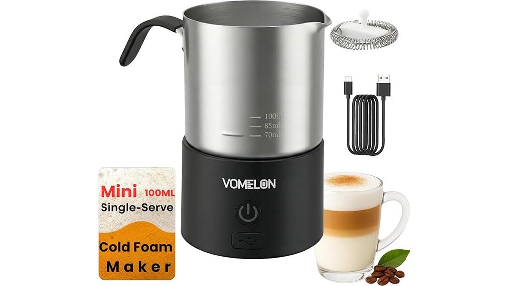 mini black latte frother