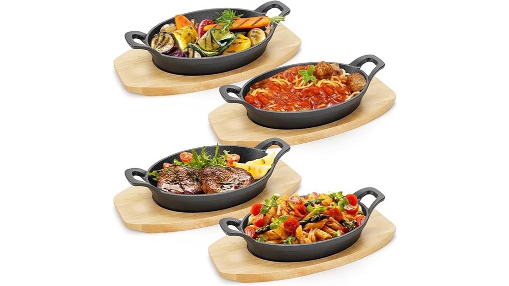 mini castiron fajita skillets