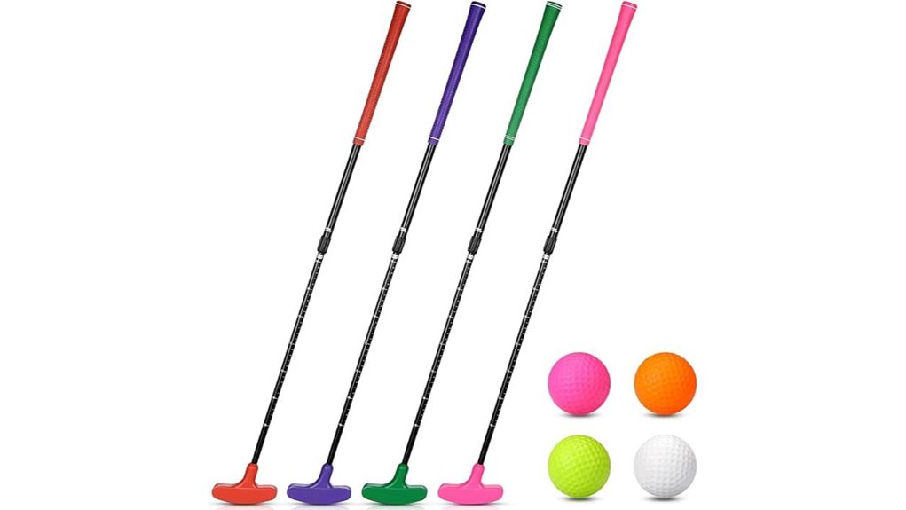 mini golf 4 putters set