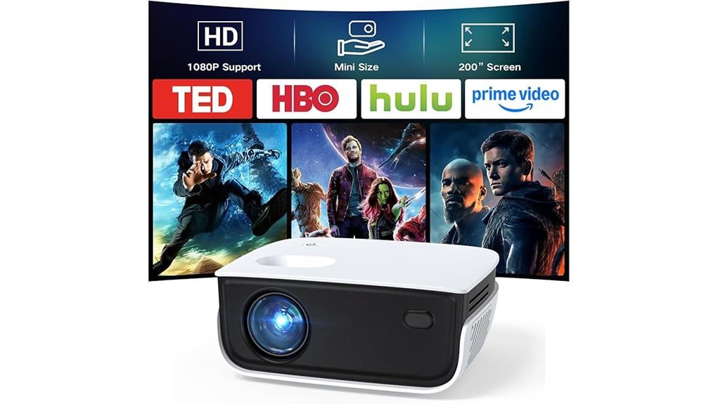 mini nicpow 1080p projector