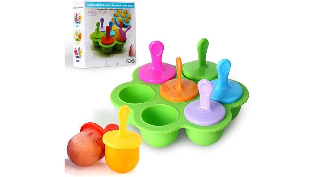 mini silicone 7 cavity popsicle