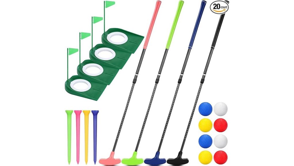 minigolf set putters balls