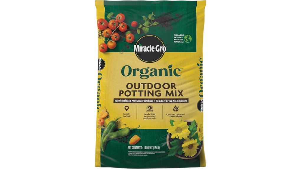 miracle gro organic 16qt mix