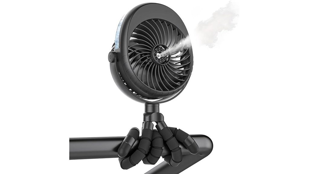 misting stroller fan clip