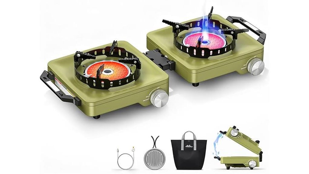 moko dual propane camping stove