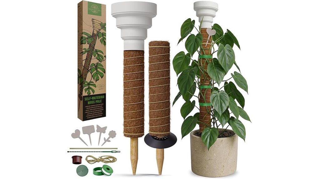 monstera self watering moss pole