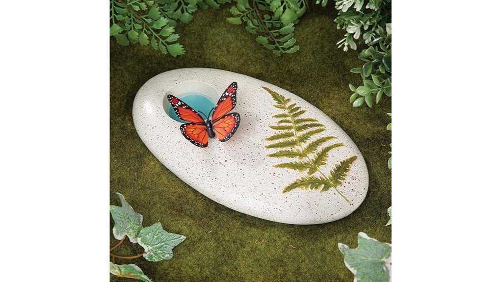 mosaic butterfly garden stone
