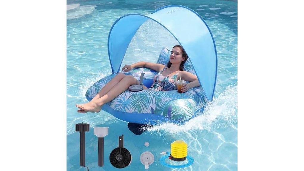 motorized canopy cupholder float
