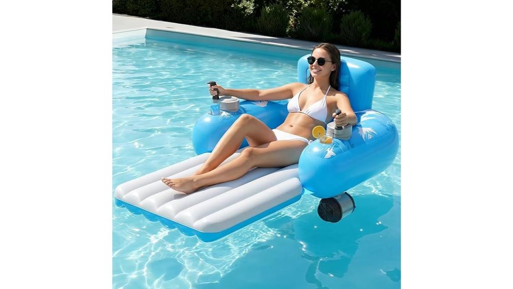motorized dual motor pool float