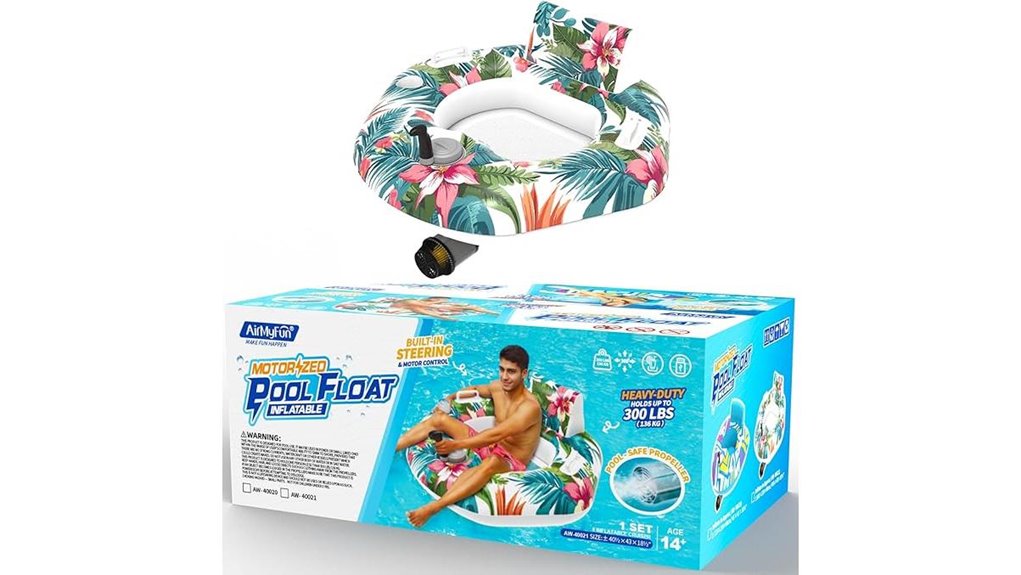 motorized inflatable pool lounger