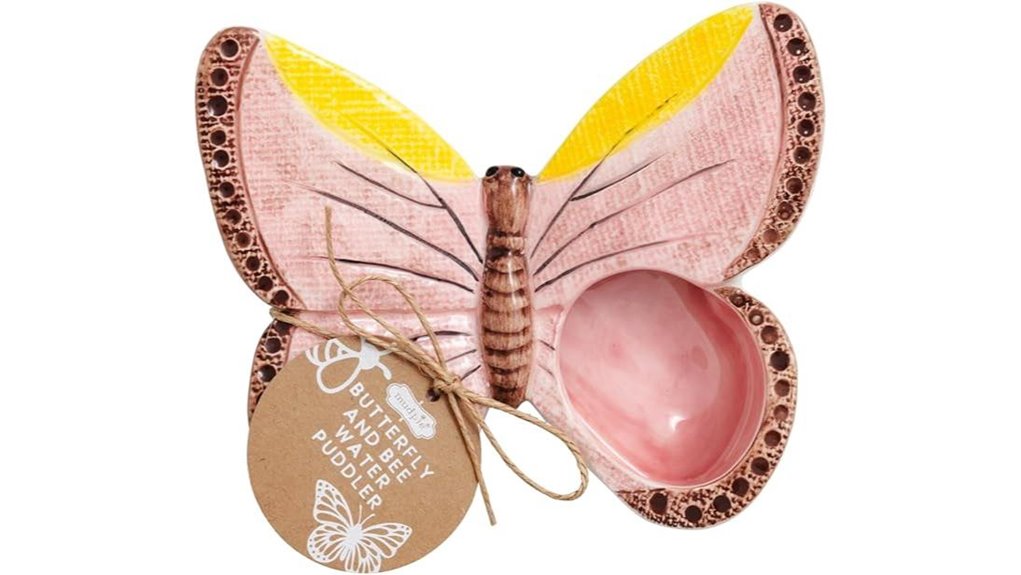 mudpie ceramic butterfly puddler
