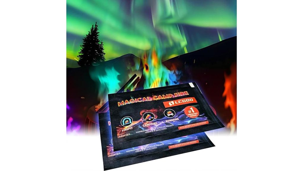 multicolored fire crystal set