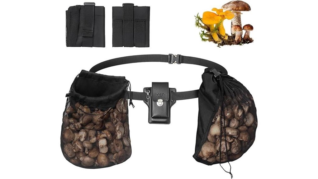 mushroom foraging bag adjustable