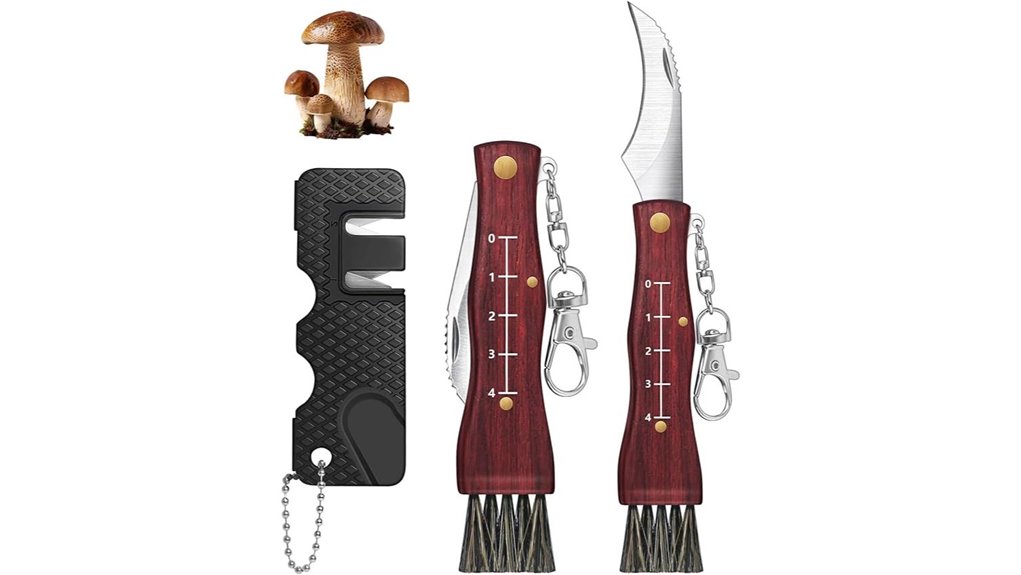 mushroom knife duo brush sharpener