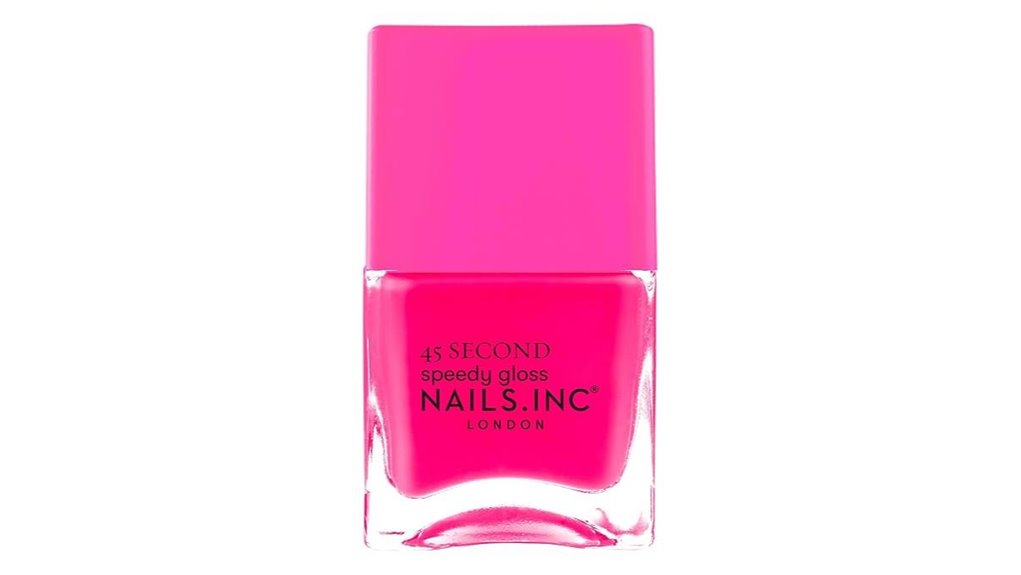 nailsinc speedy 45s pinkneon