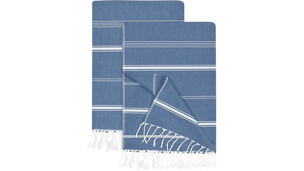 navy utopia 2 piece towels