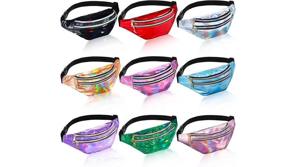 neon holographic fanny pack